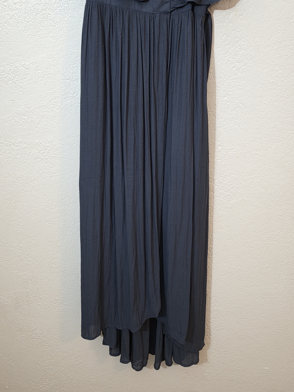Free People Fiona Maxi Wrap Dress In Midnight Blue Womens Small Embroidered - Picture 10 of 16